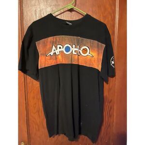 SOUTHPOLE NASA Apollo MENS T-SHIIRT Black Embroidered Size Large L